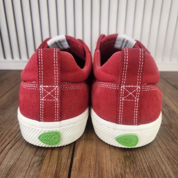 Cariuma Catiba Pro Skate Sneakers Mens Sz 12.5 Red Suede Low Top Athletic Shoes
